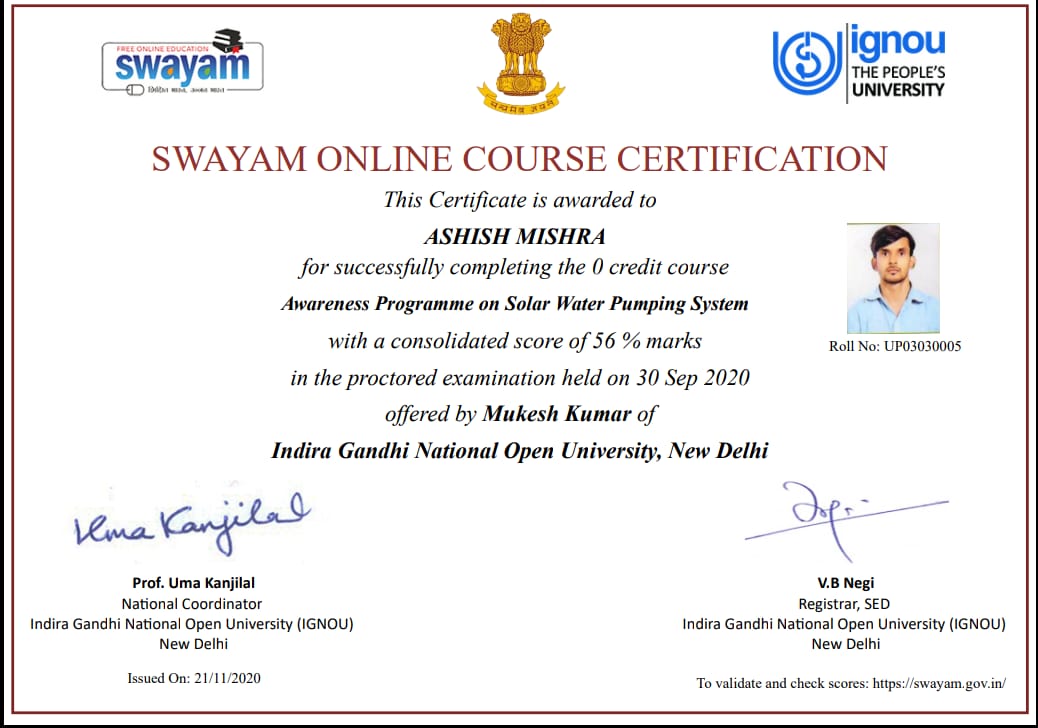 Awareness Programme on Solar Water Pumping Systems